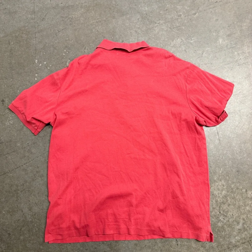 Polo Ralph Lauren Mens 2XLT Red Short Sleeve Cotton Pique Pony Logo Polo Shirt